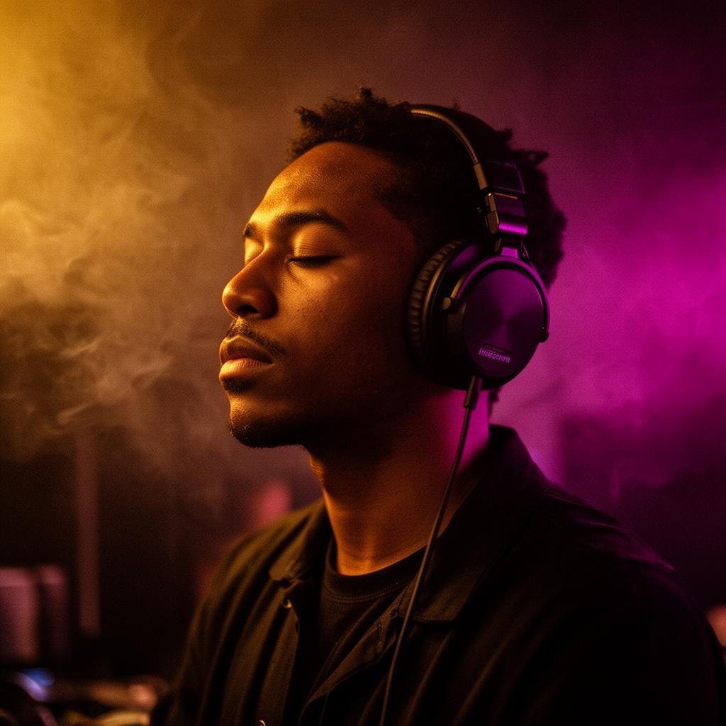 Producer in deep creative focus