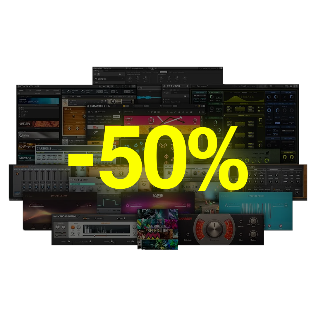 Sconti fino al 50% su plugin e sample pack delle aziende partner
